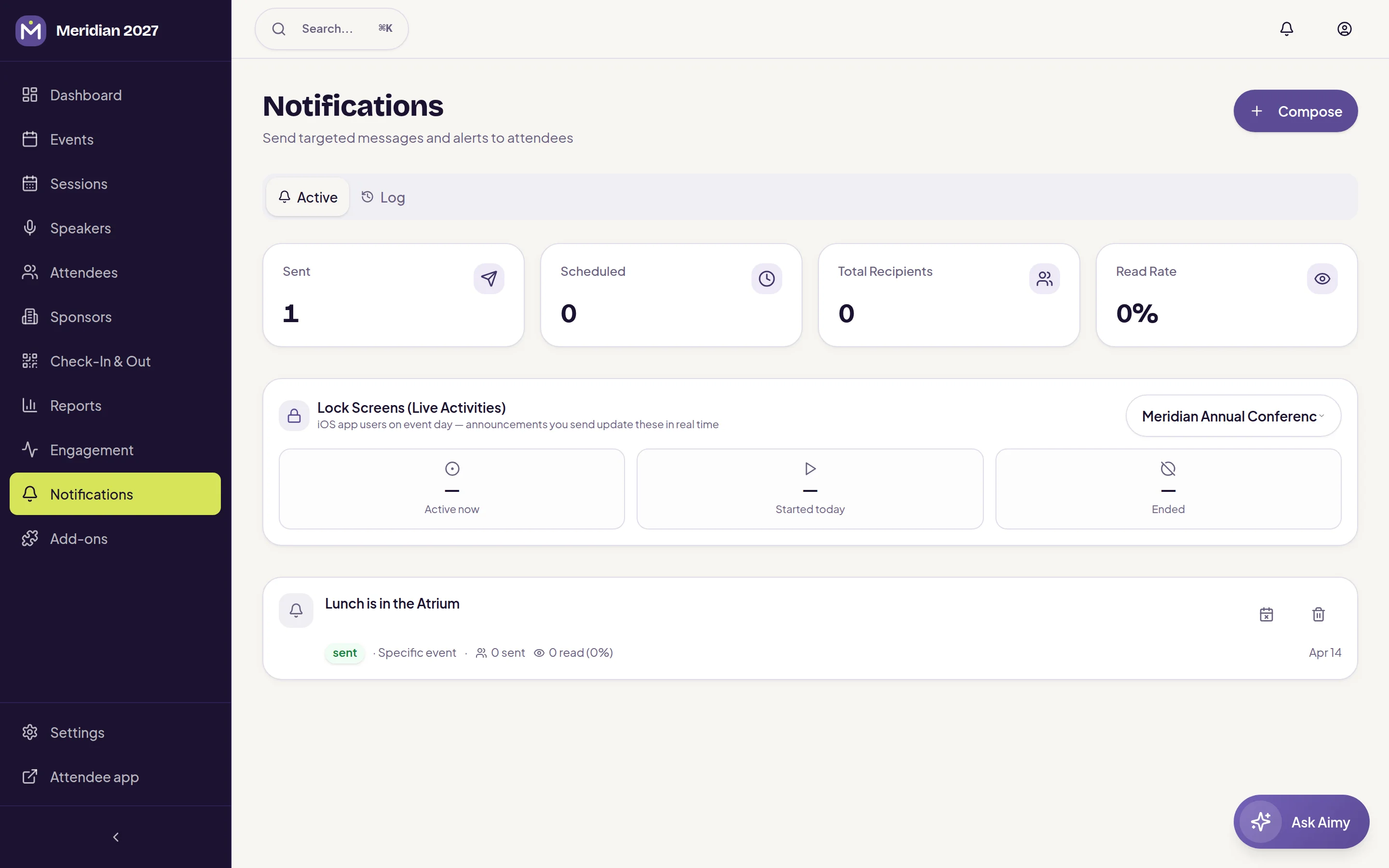 naimtag staff dashboard — Notifications
